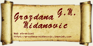 Grozdana Midanović vizit kartica